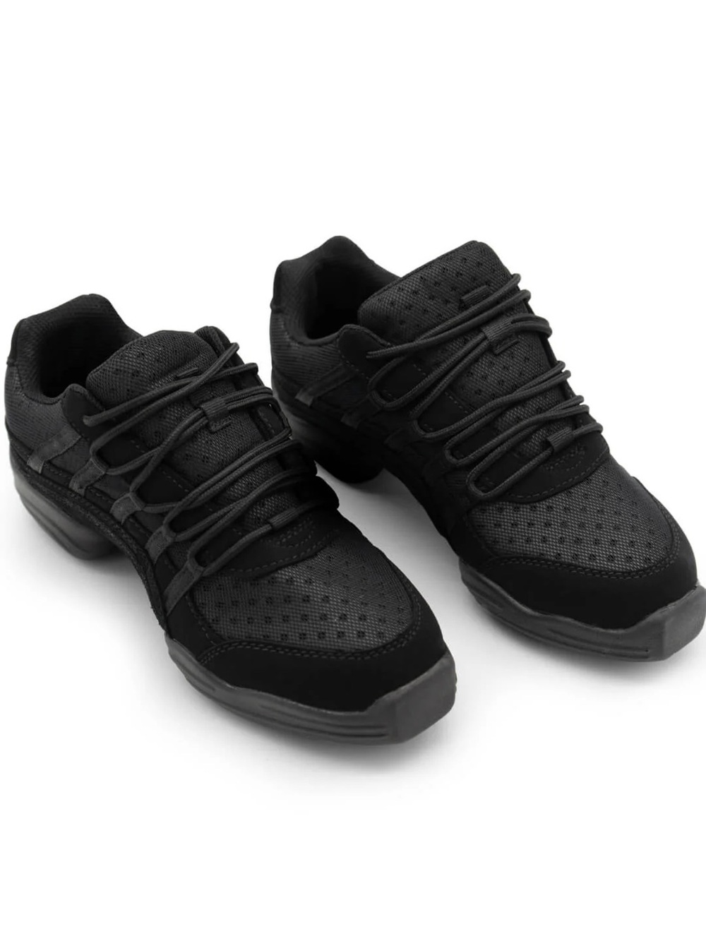 Capezio X Dansneaker Black Kids Athletic Sneakers - Lace-Up Dance Shoes size 2
